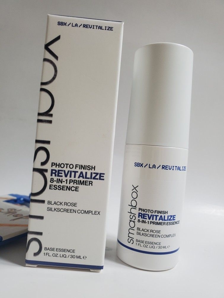 Smashbox Photo Finish Revitalize 8 in 1 Primer Base Essence Black Rose 1oz/30ml