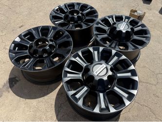 18” 8 Lug Black Ford Tremor Stock OEM Rims Complete Set