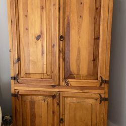 Pier 1 Mexican Rustic Pine Armoire