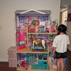 American Girl Doll Collection And Doll House