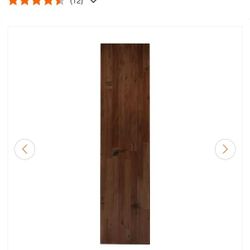 Solid Stained Eucalyptus Butcher Block Shelf