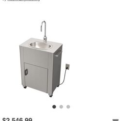 Acorn Engineering Portable Wash-Ware Stainless Steel Sink w/ Electric Pump