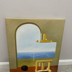 Hand painted Magritte Replica