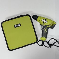 RYOBI 5.5 Amp Corded 3/8 in. Variable Speed Compact Drill/Driver with Bag 