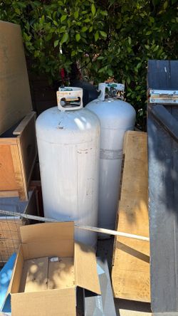 Large propane tanks