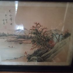 Canvas Paintings And Chinese And Japanese Art And Wooden Japanese Panels Embossed 