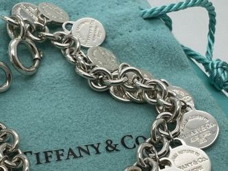 Pre-Owned TIFFANY & CO. Return to Tiffany SS Round Tag Bracelet – Valamode