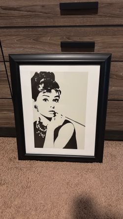 Audrey Hepburn framed photo