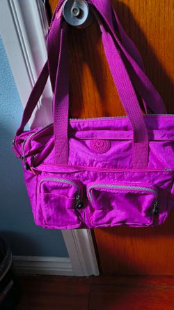 Kipling Purple Nylon Shoulder Bag