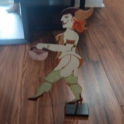 Original  Signed Metal Art Statue $60 OBO 