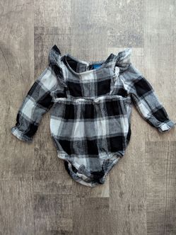 Baby Girl Buffalo Plaid Bodysuit