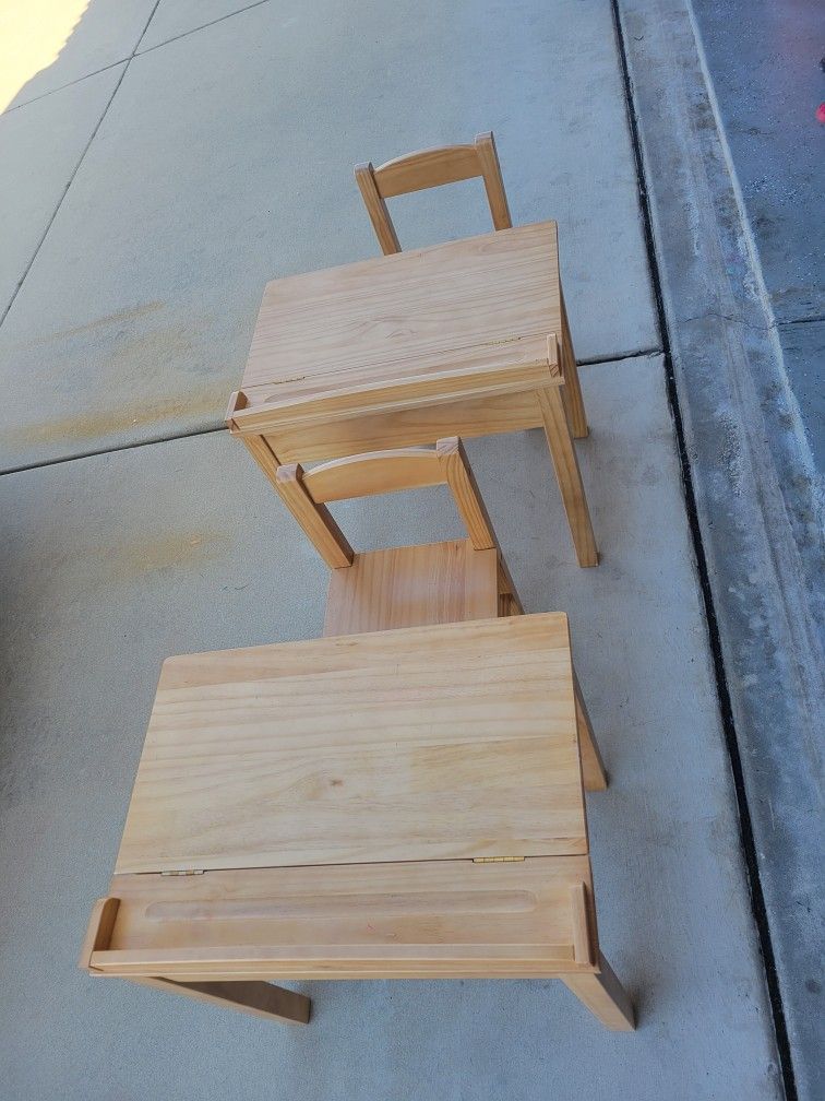 Wooden Children's School Desk :) 