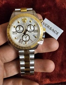 Versace
Greca Chrono Two-Tone Stainless Steel Watch