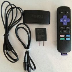 Roku Streaming Device w/ Remote Adapter Power Cords Complete Set-up