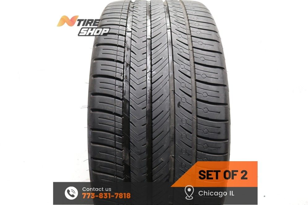 Set of 2 Used 6.5/32 265/40ZR21 105Y Michelin Pilot Sport All Season 4