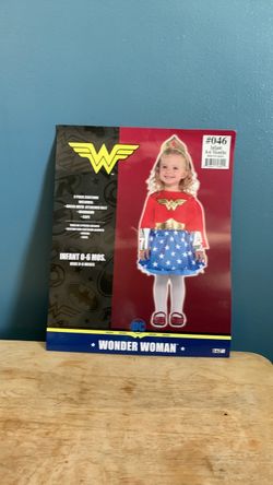 HALLOWEEN DC WONDER WOMAN BABY INFANT SIZE 0-6 MONTHS COSTUME