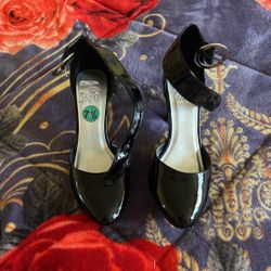 Black Leather Heels