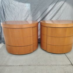 Handmade Four Piece Oval Solid Wood Bedroom Set 