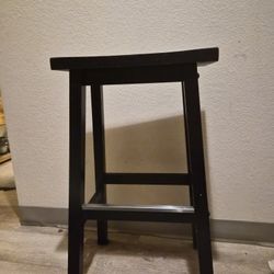 Kitchen Stools 2 Black Wood