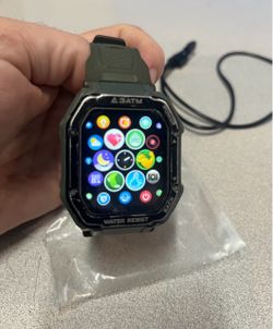 Mens Military smart watch Fitness Tracker waterproof- Green