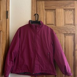 Lands' End Zip Jacket, Magenta, Medium (10-12)