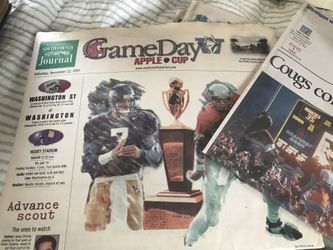 1997 Washington State cougar Newspaper Memoribilia