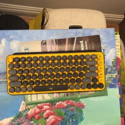 Logitech POP Keys Mechanical Wireless Keyboard with Customizable Emoji, Durable Compact Design, Bluetooth or USB Connectivity, Multi-Device, OS Compat