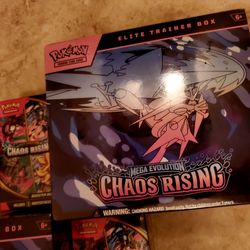 POKEMON CHAOS RISING ETB & BOOSTER BUNDLE