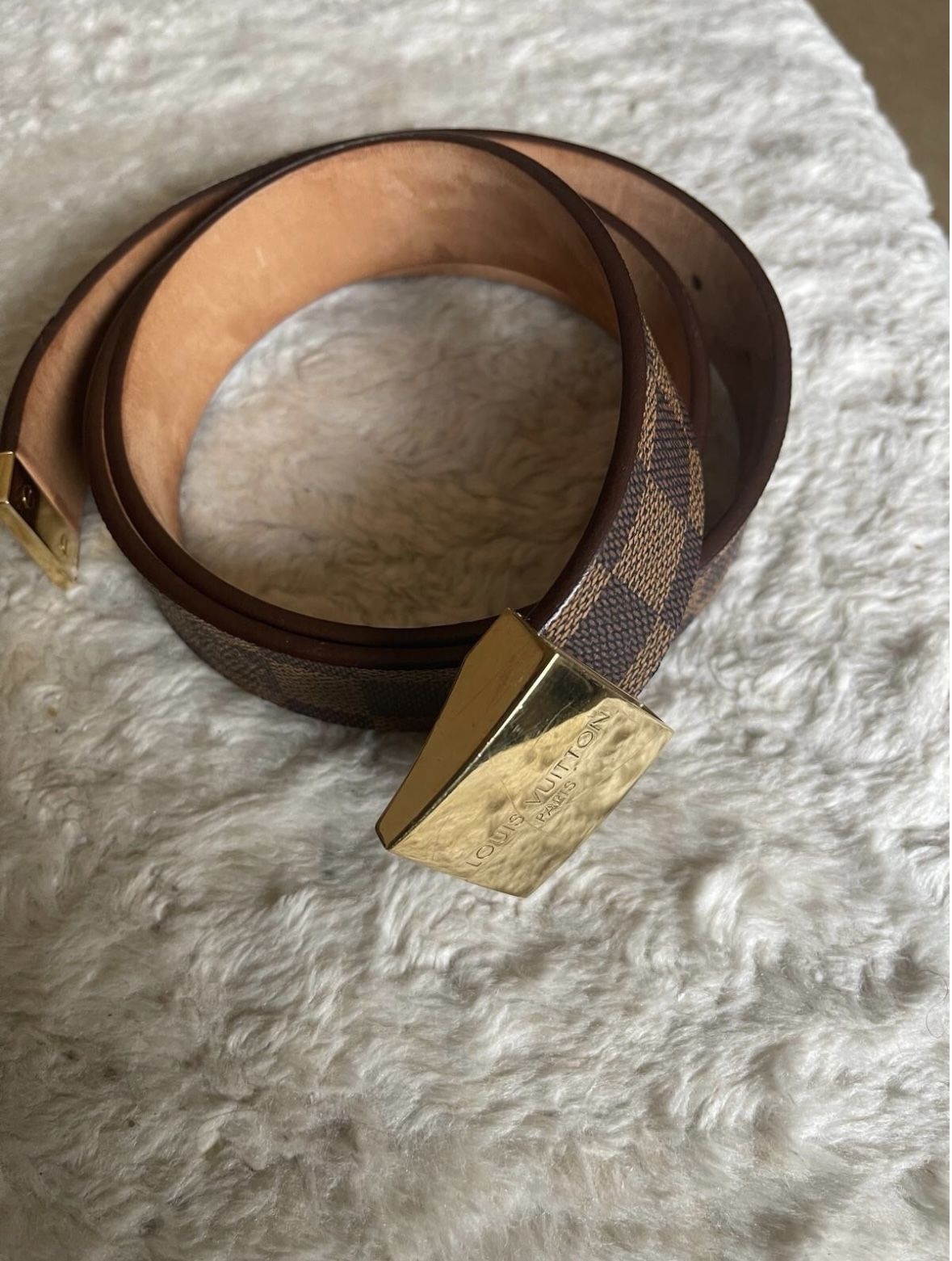 Brown and Gold LV Belt - BRAND NEW (NO BAG)