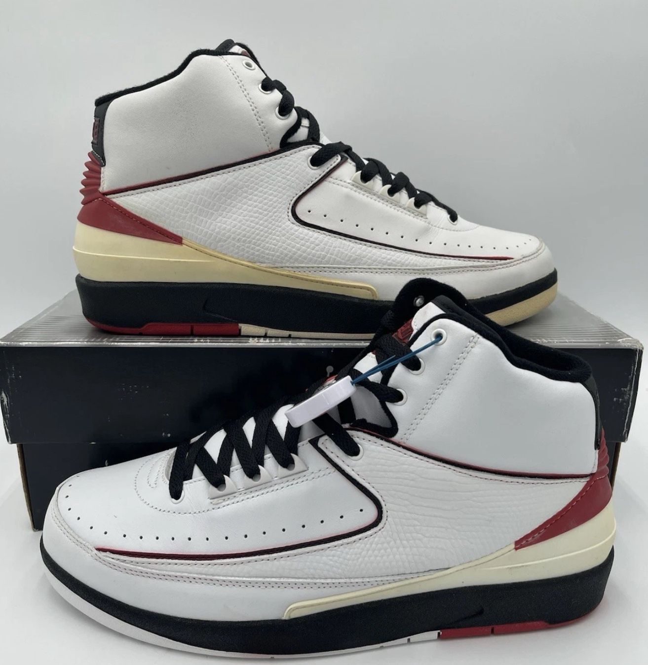 Mens Size 10.5 - Air Jordan 2 Retro Chicago Bulls Varsity Red 2004 308308-361 NEW!