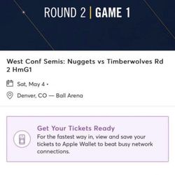 w Conf Semis: Timberwolves At Nuggets Tickets 