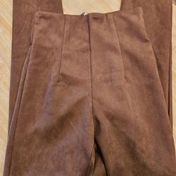AKIRA Brown Suede Pants - Size XS