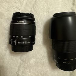 Canon EF-S 18-55mm And Canon EF 75-300mm