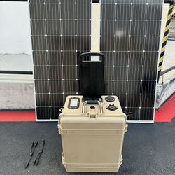 Rugged Heavy Duty Portable Standalone Solar Generator System - Complete - Plug And Play (camper Rv Shed Garage Sprinter Van Bus Camping Off Grid)