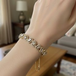 14k gold 2.5ctw natural diamond bangel bracelet 