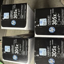 HP Toner Cartridges. Color And black New In Unopened Boxes