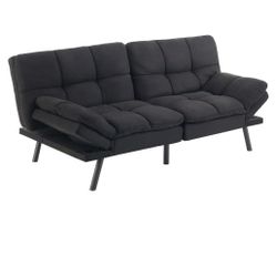 Modern Black Memory Foam Futon - Like New!