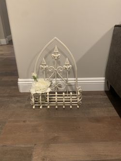 Wrought iron plant holder