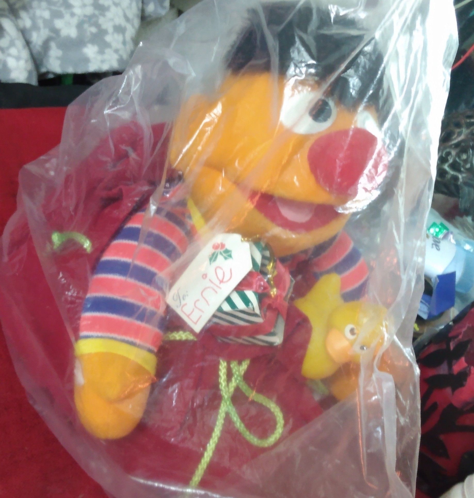 Elmo in Xmas bag
