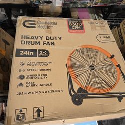 Commercial Electric
24 in. 2-Speed Heavy Duty Tilt Drum Fan
