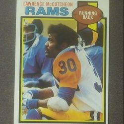 1979 Topps Lawrence Mccutcheon Los Angeles Rams L.A. #265 Football Card Vintage Collectible NFL Pro