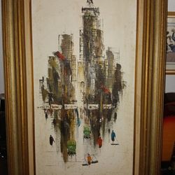 Chen Mao  Original Horse Hair Oil Painting.