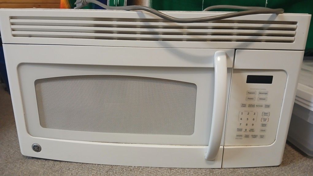 White Over-the-range Microwave