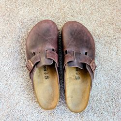 Birkenstock Boston Oiled Leather Clogs 
