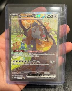 Pokemon Bloodmoon Ursaluna EX Twilight Masquerade SIR 216/167