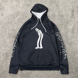 Black & White Ghost Graphic Hoodie