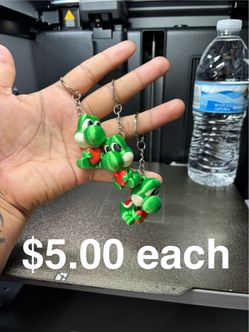 3D Printed Yoshi Keychain