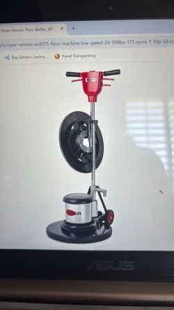 Janitorial floor scrubber