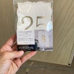 NEW Table Numbers