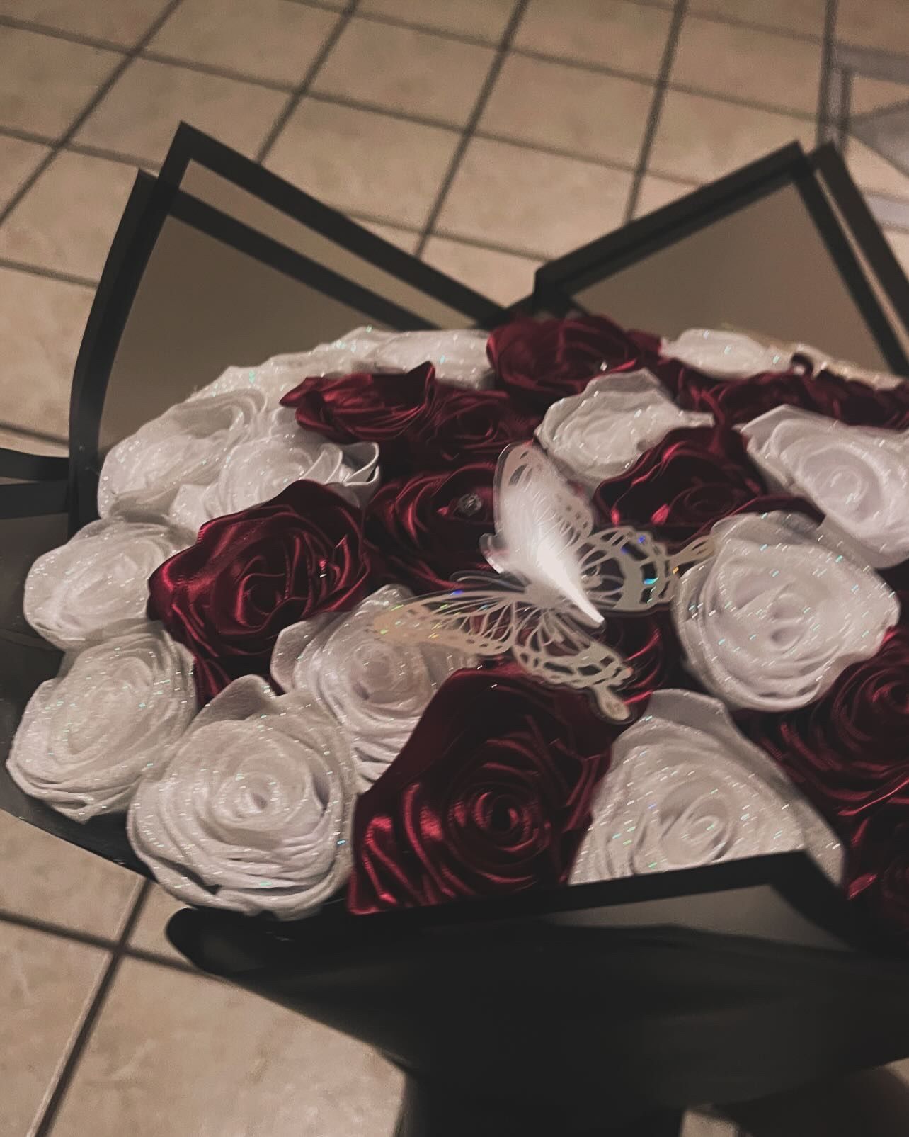 Red & White Bouquet 50 Count
